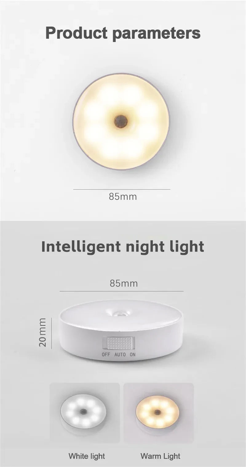 LumiSphere Intelligent LED Motion-Sensor Night Light